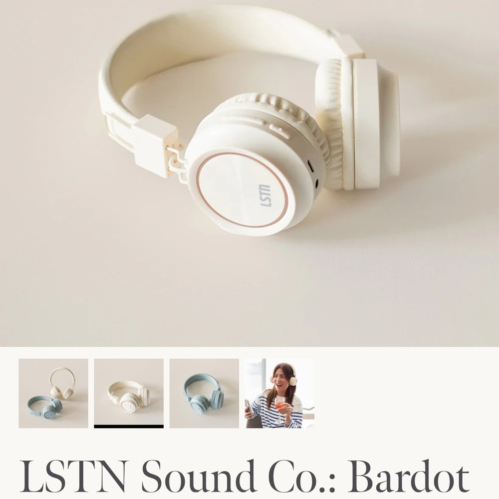 Bardot White Headphones